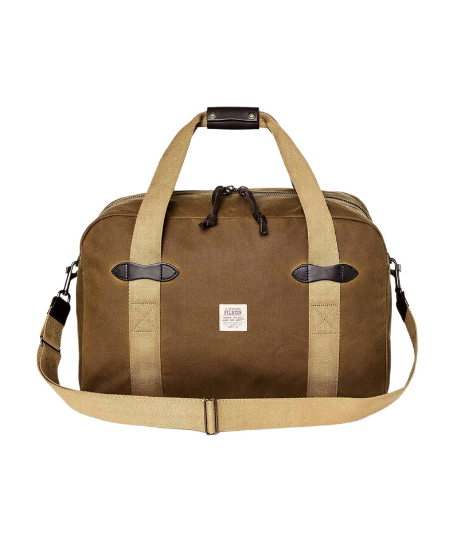 FILSON LOGO-PATCH COTTON DUFFLE BAG 