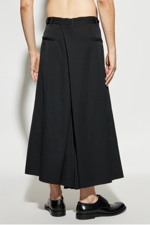 Yohji Yamamoto Pleated Trousers In Black