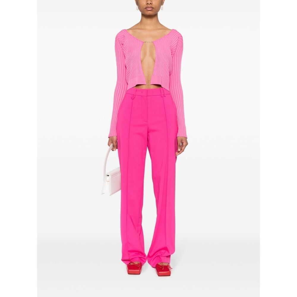 Jacquemus 'la Maille Pralù Longue' Cardigan In Pink