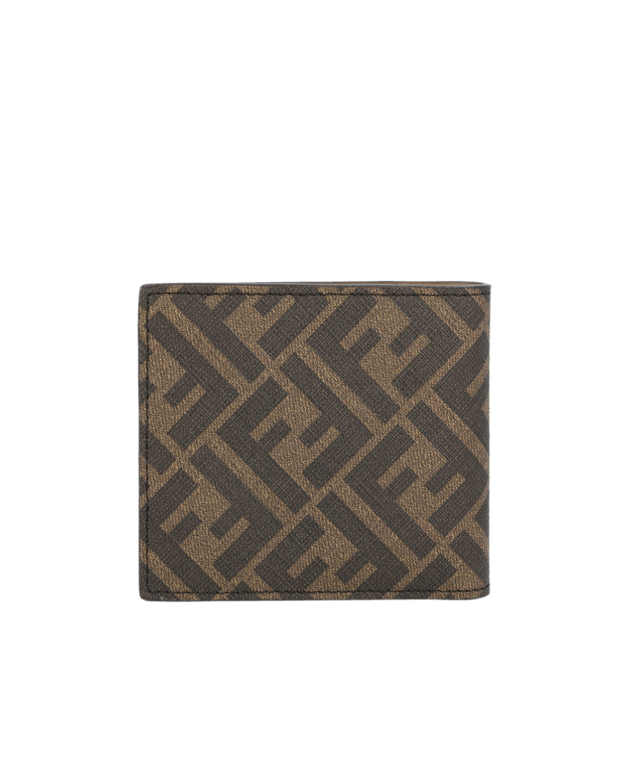 Fendi Monogram-print Bi-fold Wallet In Multicolor