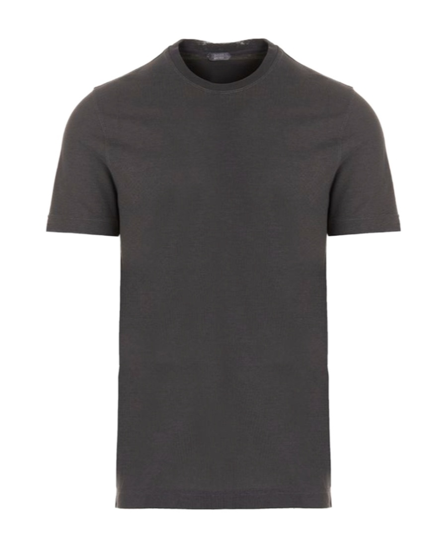 Zanone T Shirt Mc Slim Fit Ice Cotton In Gray