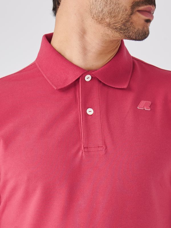 K-way Short-sleeved Polo Shirt In Red