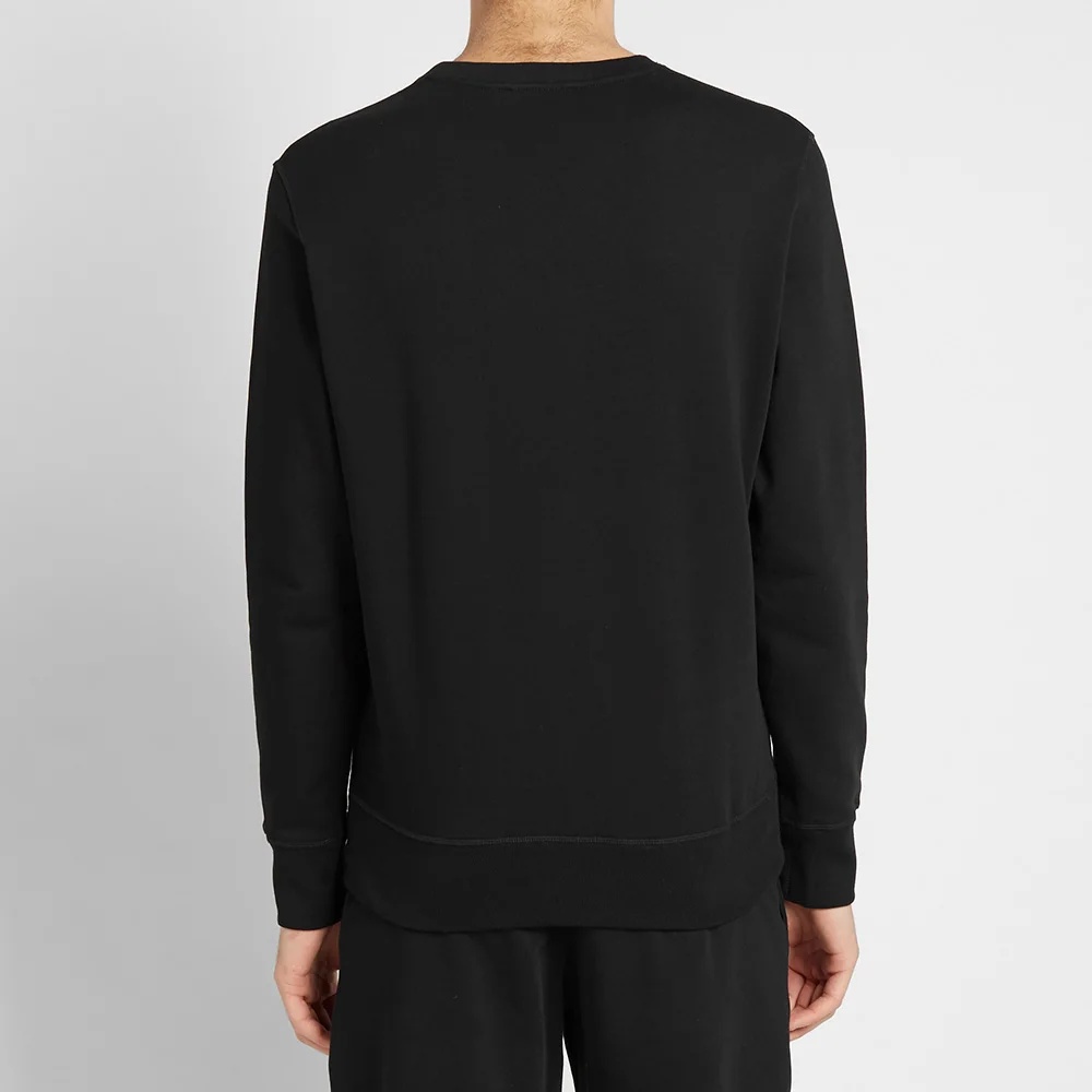 Alexander Mcqueen Round Collar Long Sleeve Sweater In Black