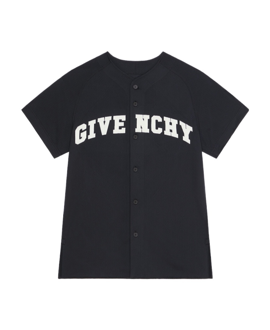 Givenchy Round-neck Short-sleeved Shirt In Black
