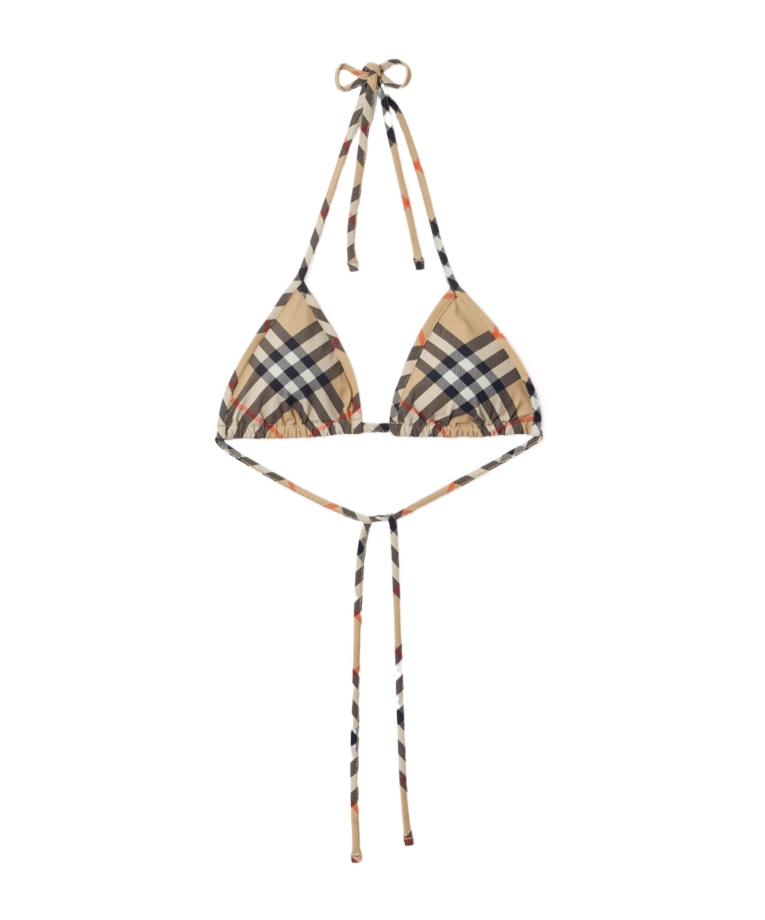 Burberry Cobb Vintage Check Triangle Bikini In Multicolor
