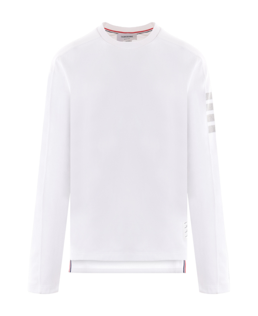Thom Browne Cotton 4-bar Striped T-shirt In White