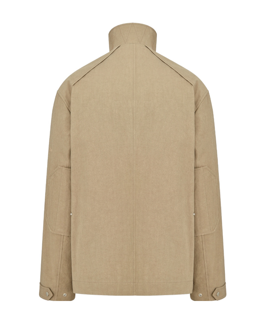 Dior Logo Parker Coat In Nude