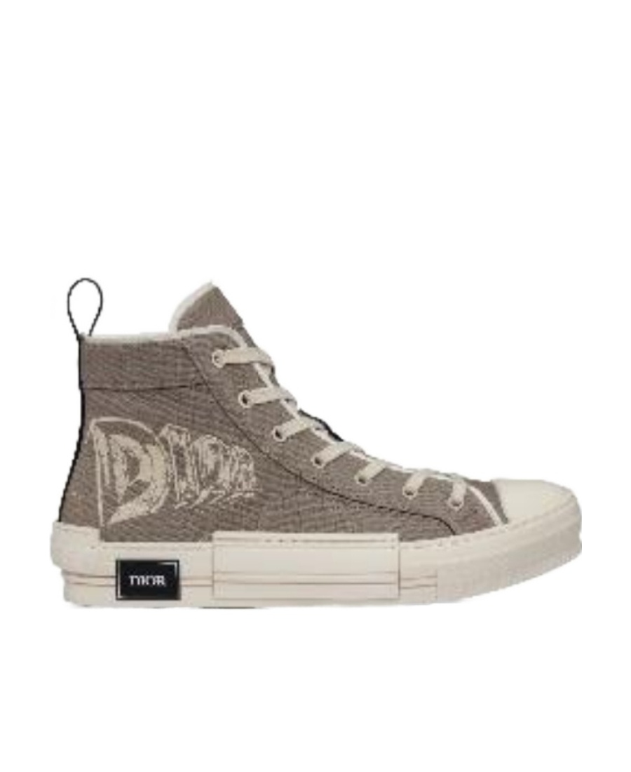 Dior Strap-up Casual Sneakers In Gray