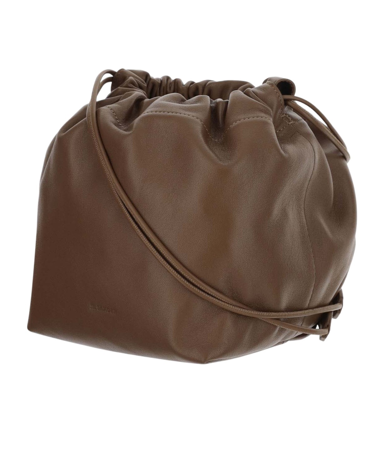 Jil Sander Dumpling Drawstring Shoulder Bag In Green