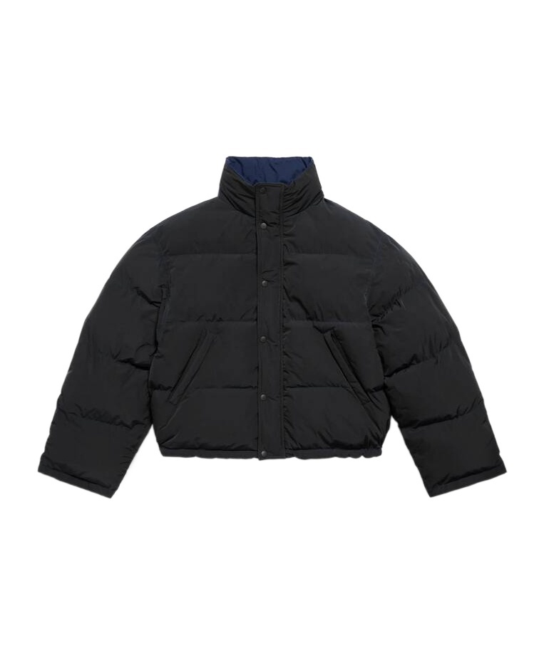 Balenciaga Loop Sports Icon Reversible Puffer Jacket In Black