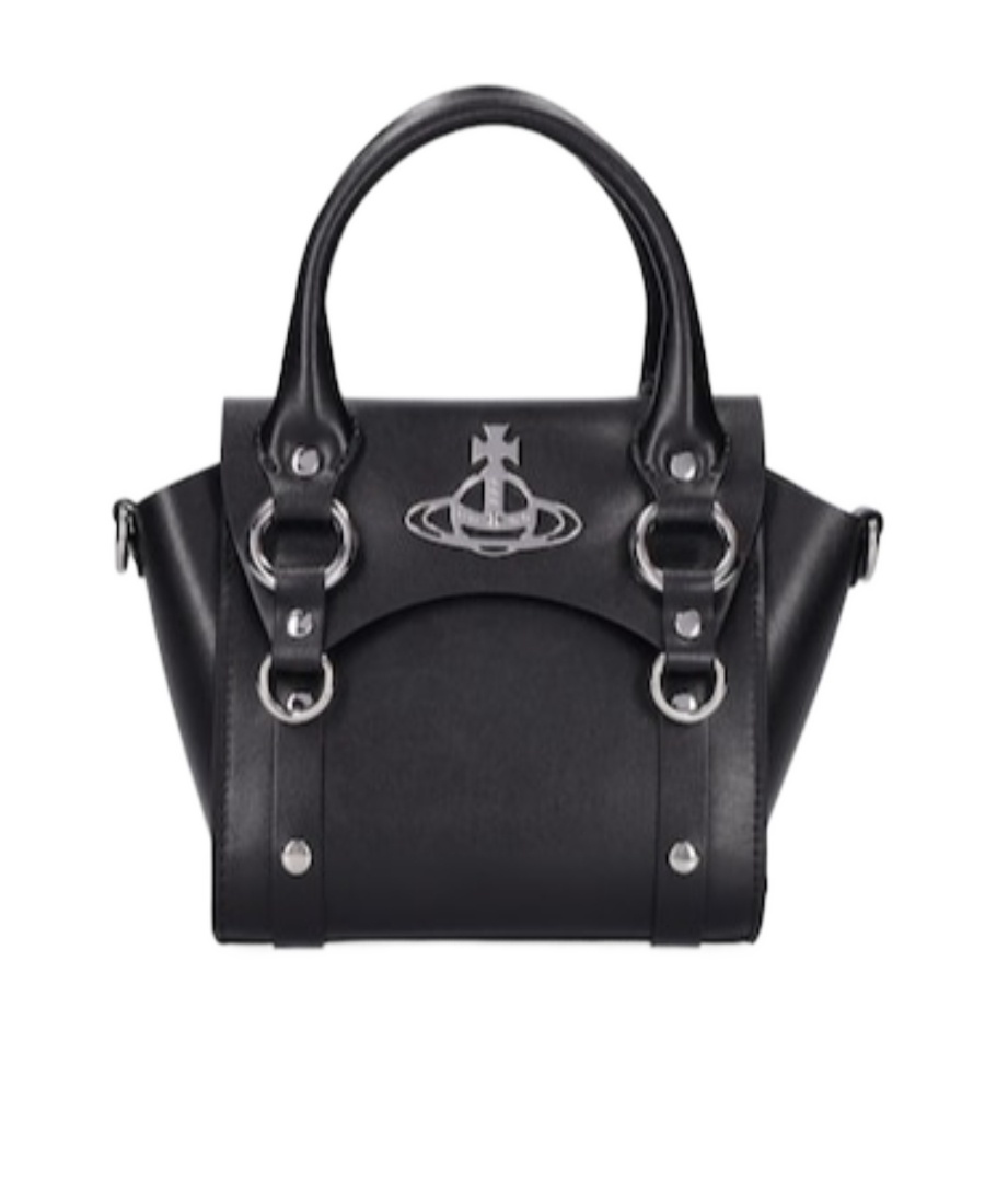 Vivienne Westwood Hardware Silver Structured Shape Top Handles