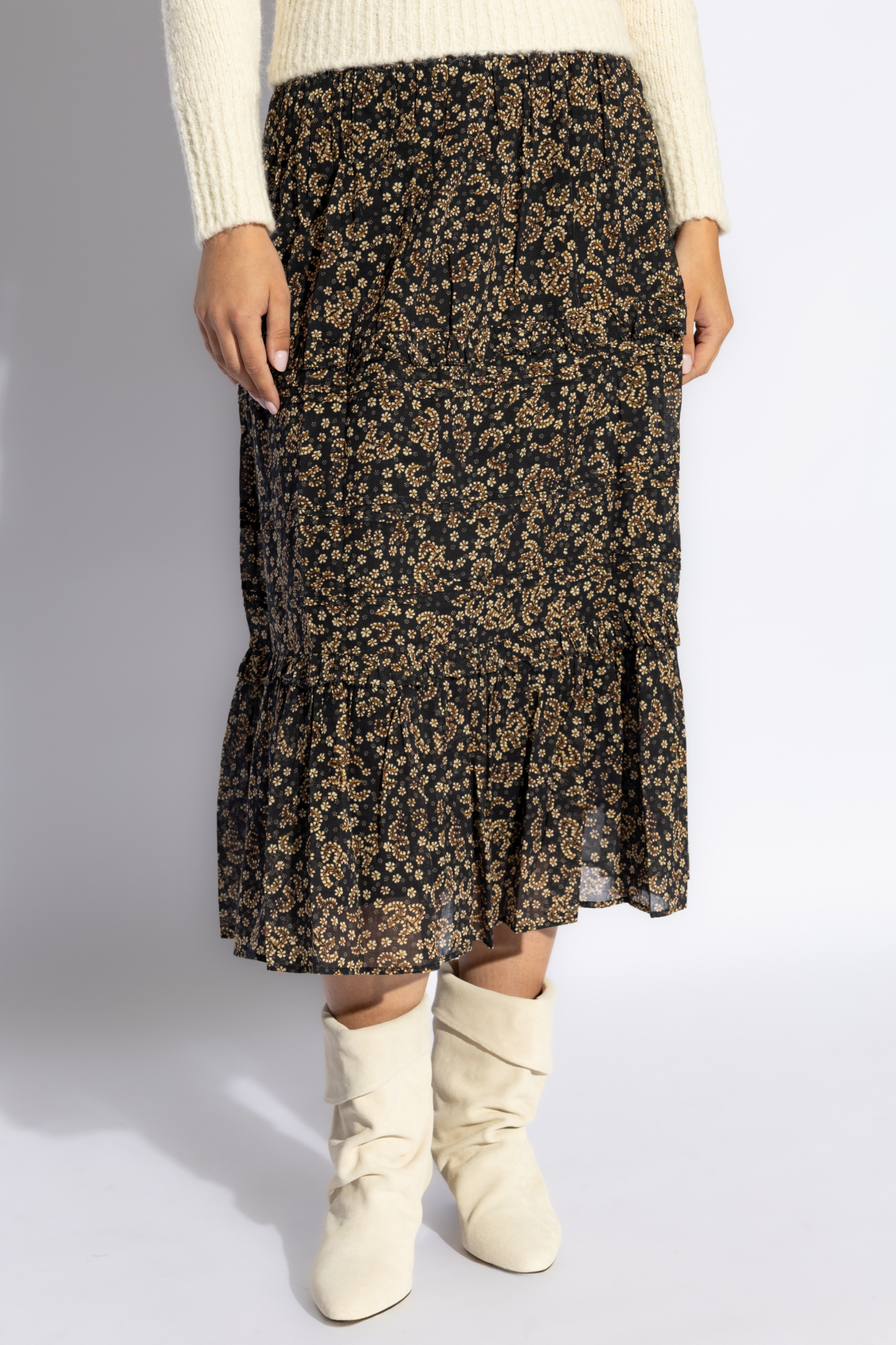 ISABEL MARANT ÉTOILE ISABEL MARANT ÉTOILE DIYA GRAPHIC PRINTED MIDI SKIRT