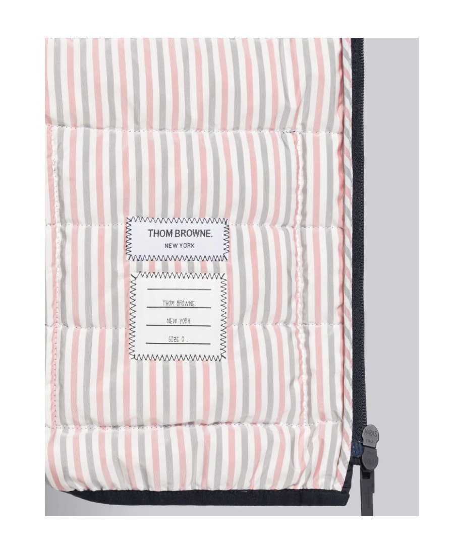 Thom Browne Zip-front Padded Jacket In Black