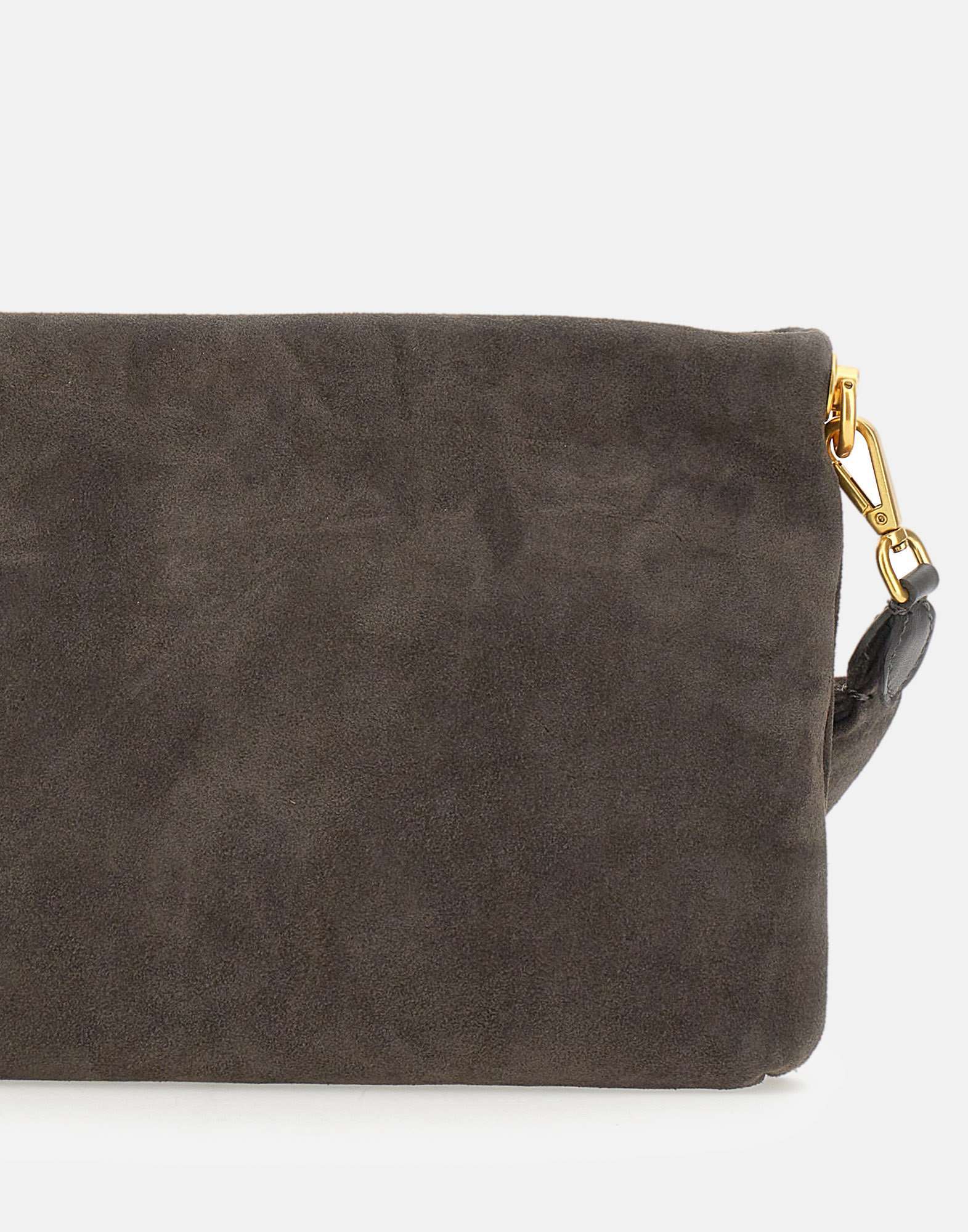 Gianni Chiarini Logo Patch Zipped Clutch Bag In Brown