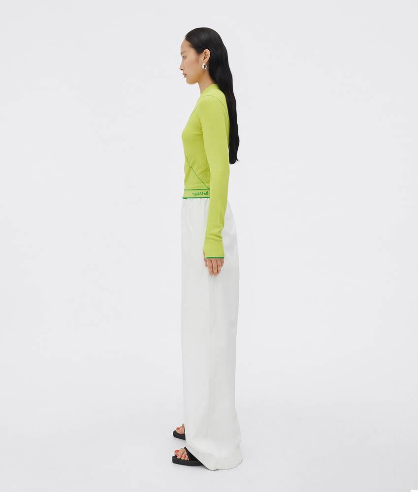 BOTTEGA VENETA EMBROIDERED-LOGO CREW NECK JUMPER