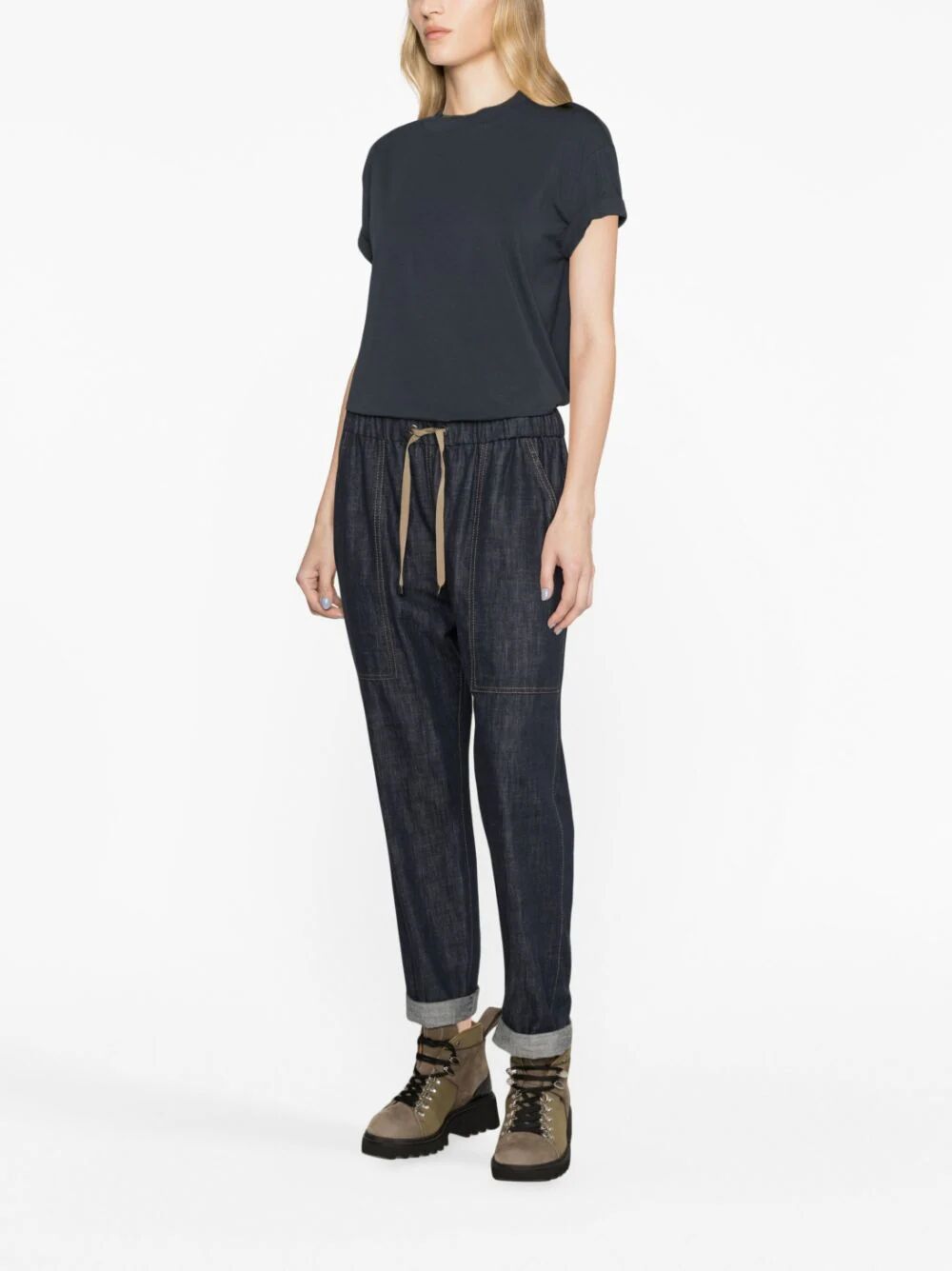 Brunello Cucinelli Short-sleeve T-shirt In Black