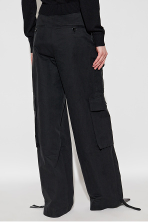 Dolce & Gabbana Zip-pocket Cargo Trousers In Black