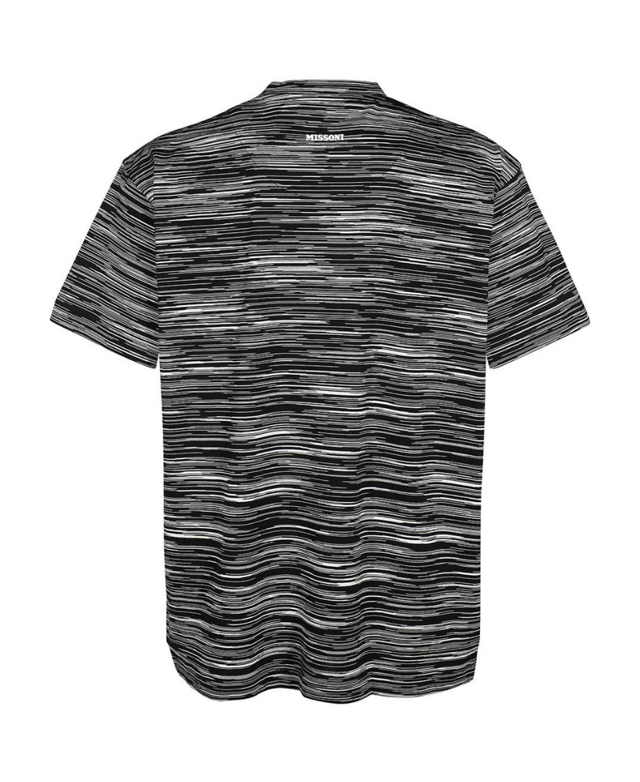 Missoni Man T-shirt Midnight Blue Size Xxl Cotton In Black