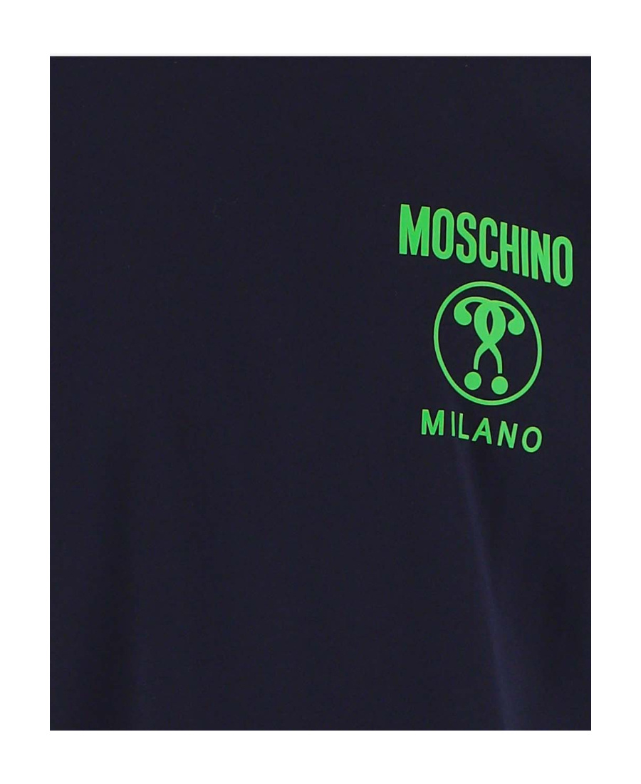 Moschino Short Sleeve T-shirt With Graphic Print In Black