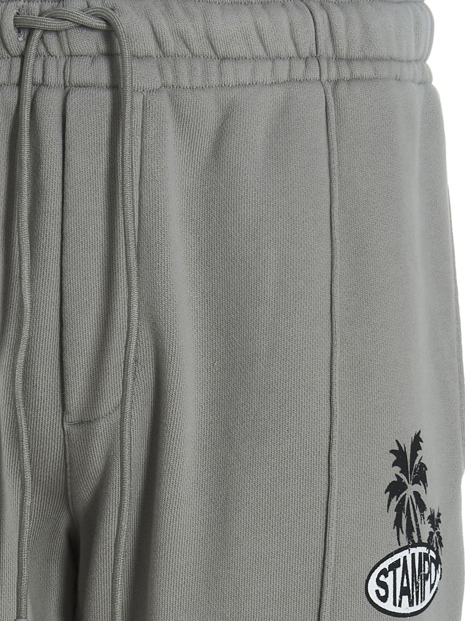 Stampd Grey Logo Print Joggers In Gray
