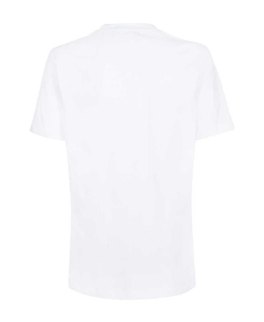 Msgm Graphic-print Crew-neck T-shirt In White
