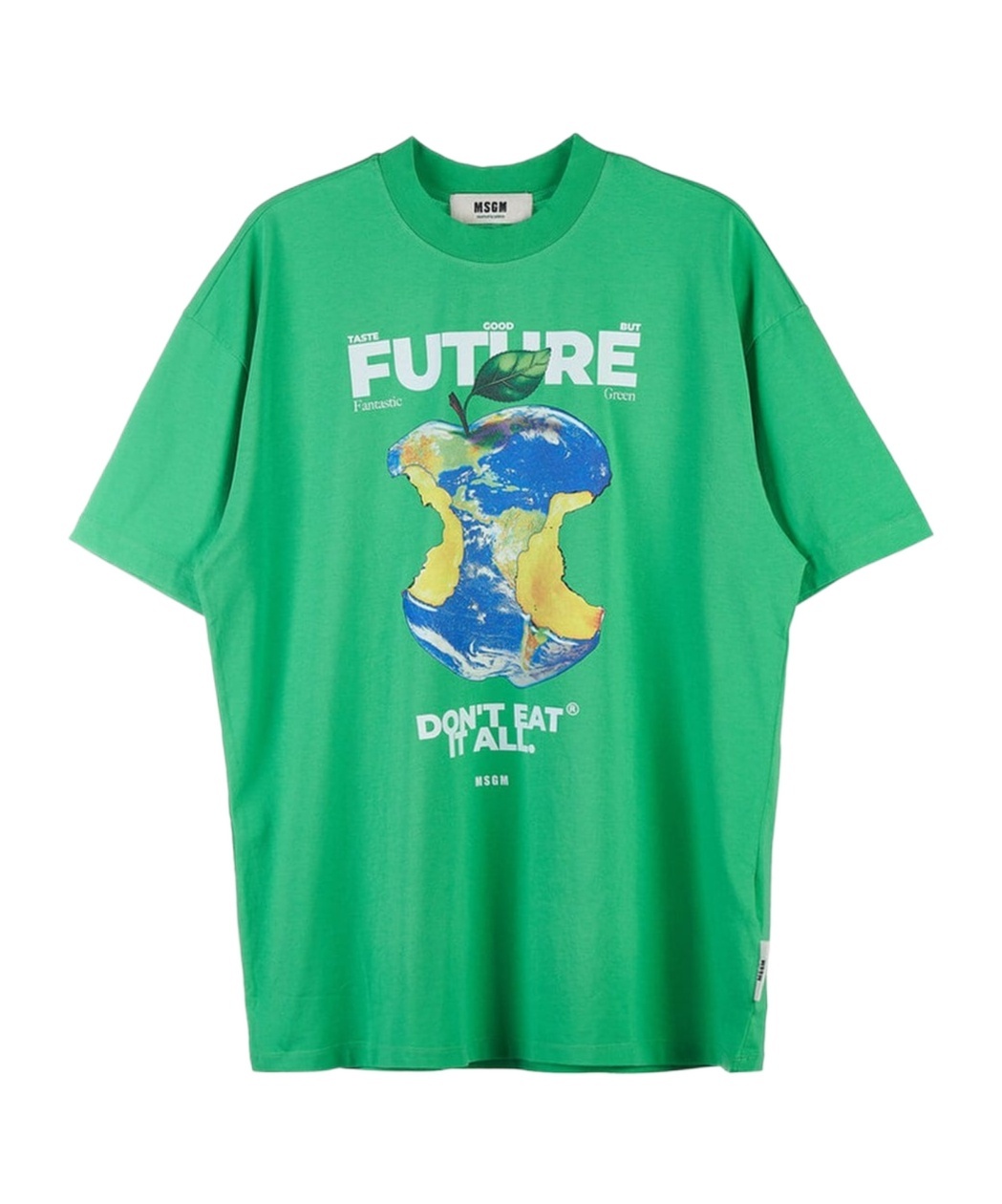 Msgm Short-sleeved T-shirt In Green