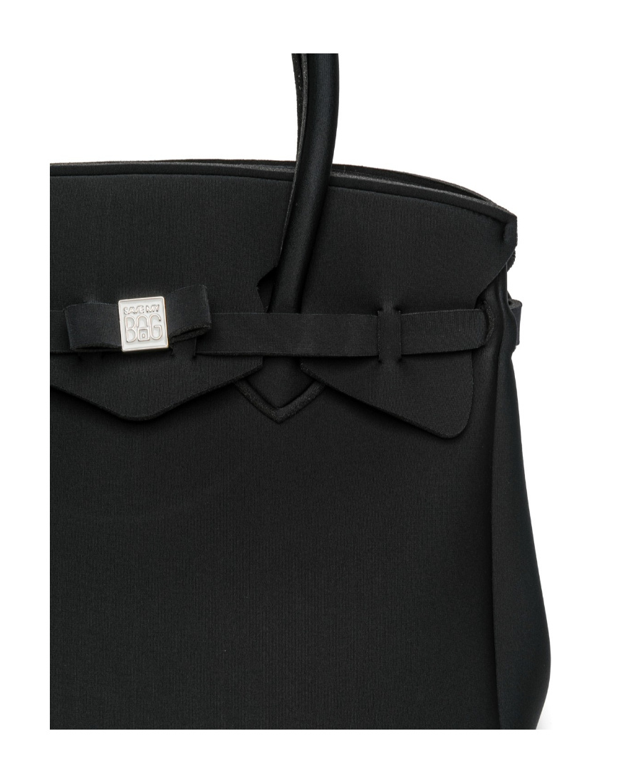 Save My Bag Black Miss Plus Handbag In Black