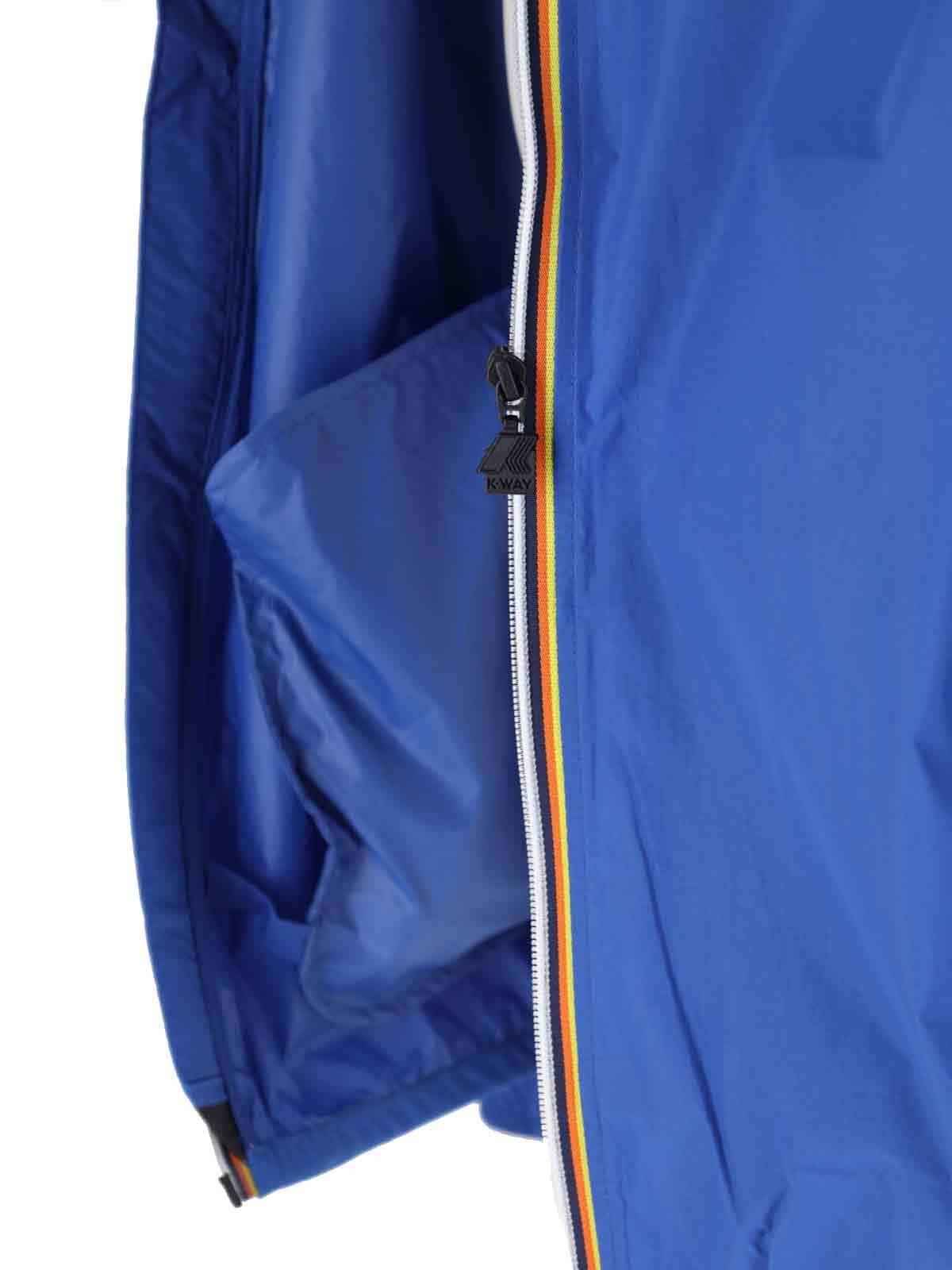 K-way Hooded Jacket With Adjustable Drawstring And Pockets
