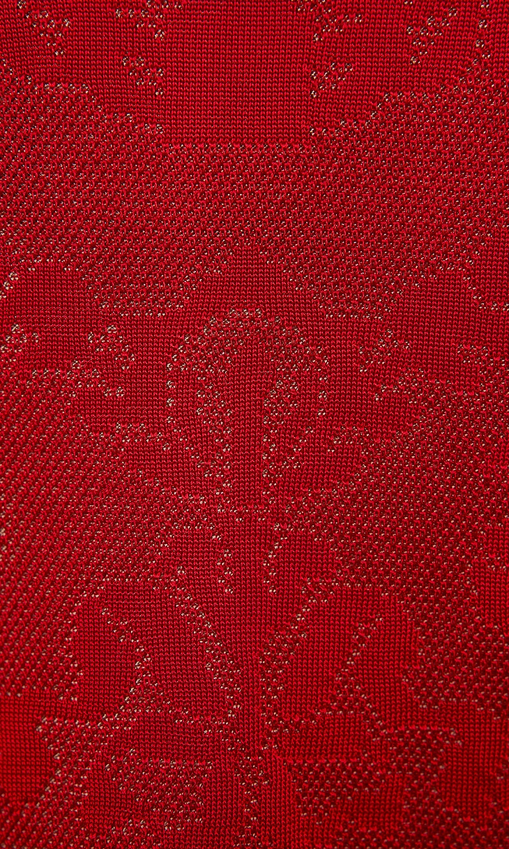 Twinset Short-sleeved Knitted Cardigan In Red