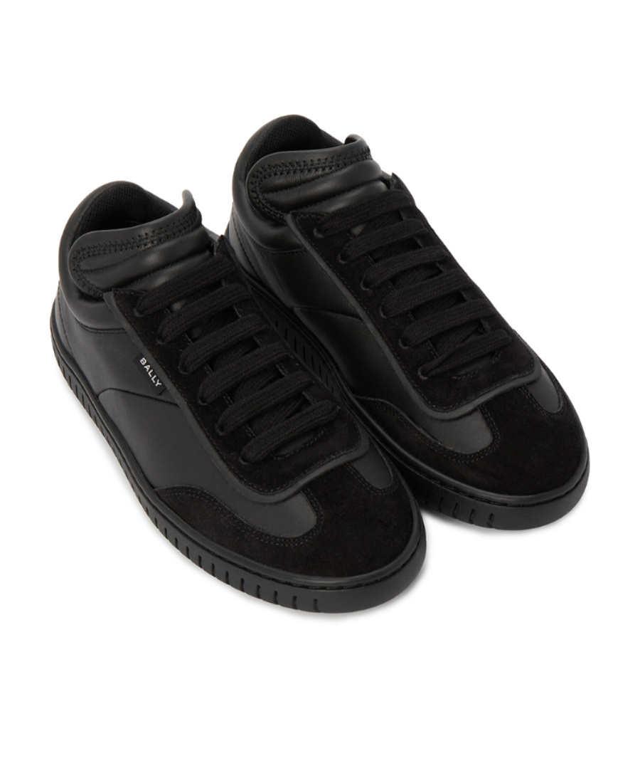 Bally Player Lace-up Leather Sneakers In Black