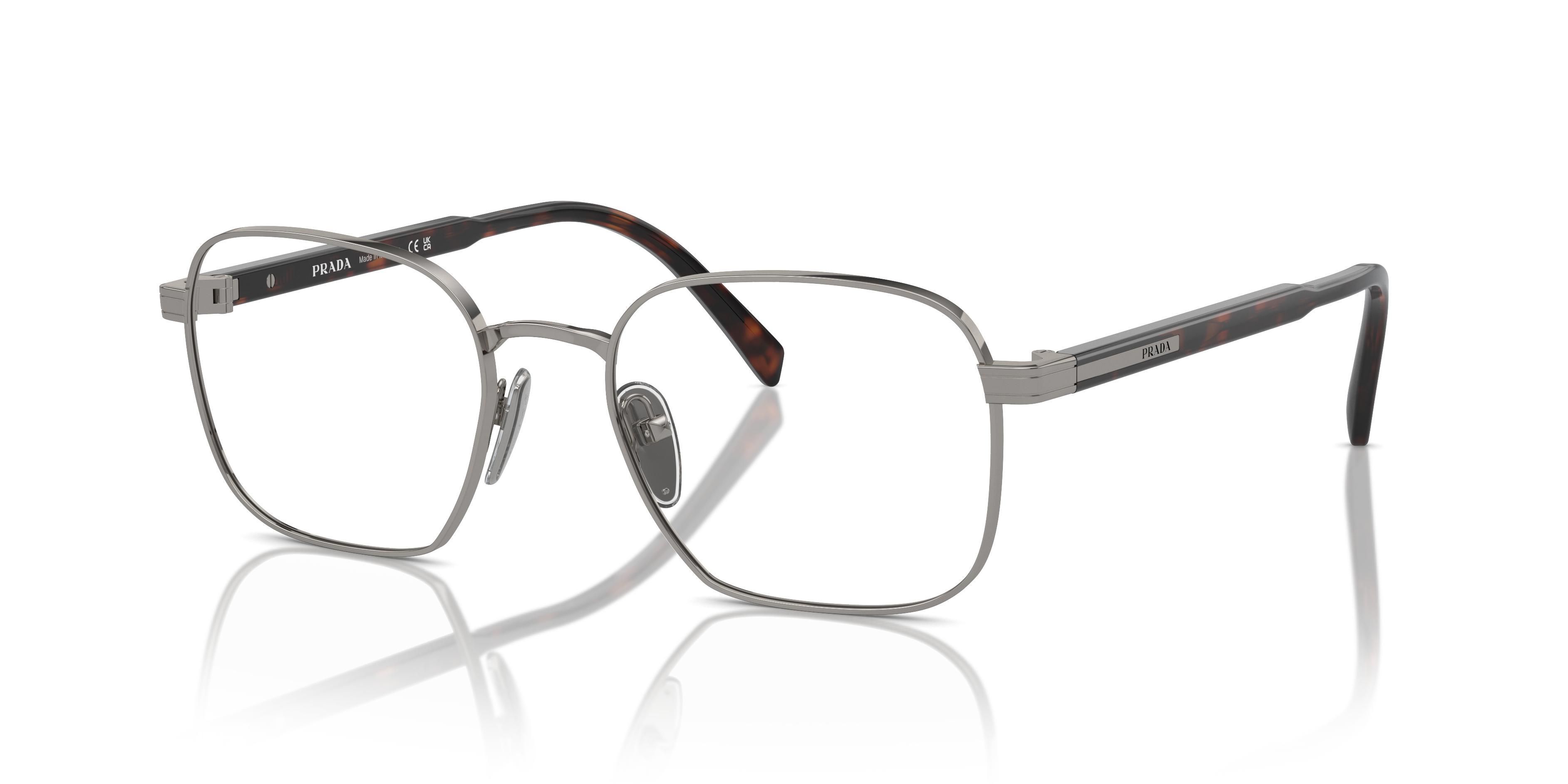 Prada Pr A55v Gunmetal Glasses In Gray