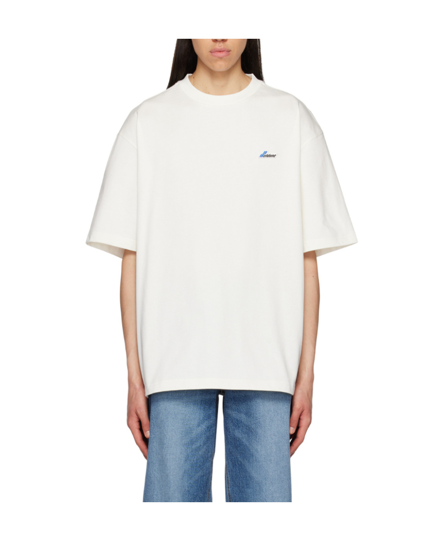 We11 Done Off-white Embroidered T-shirt In White