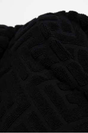 Balmain Hooded Cloak In Black