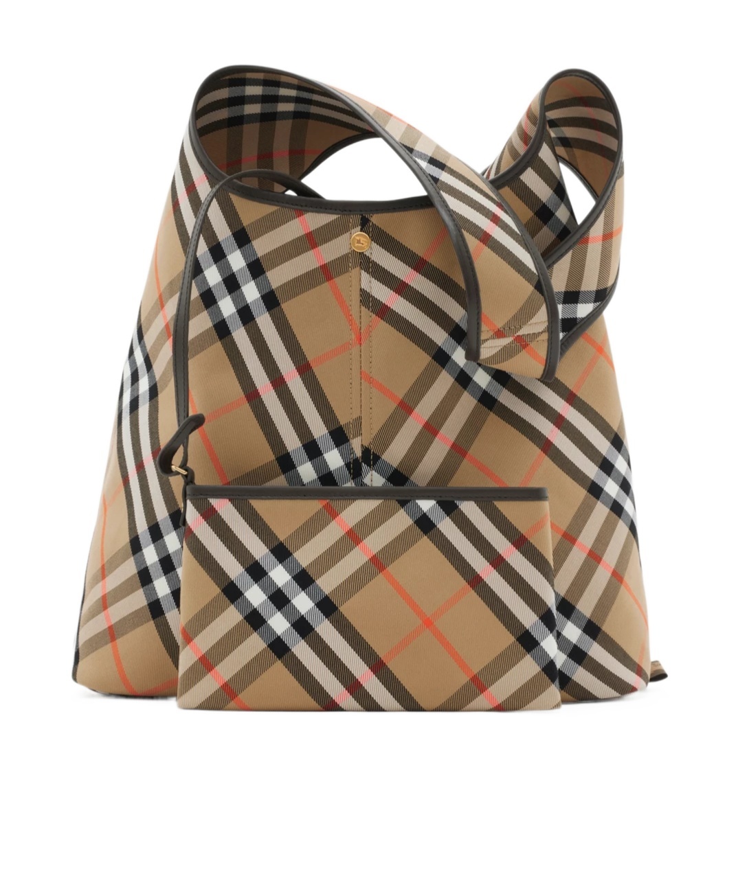 BURBERRY LARGE CHECK SHOULDER BAG