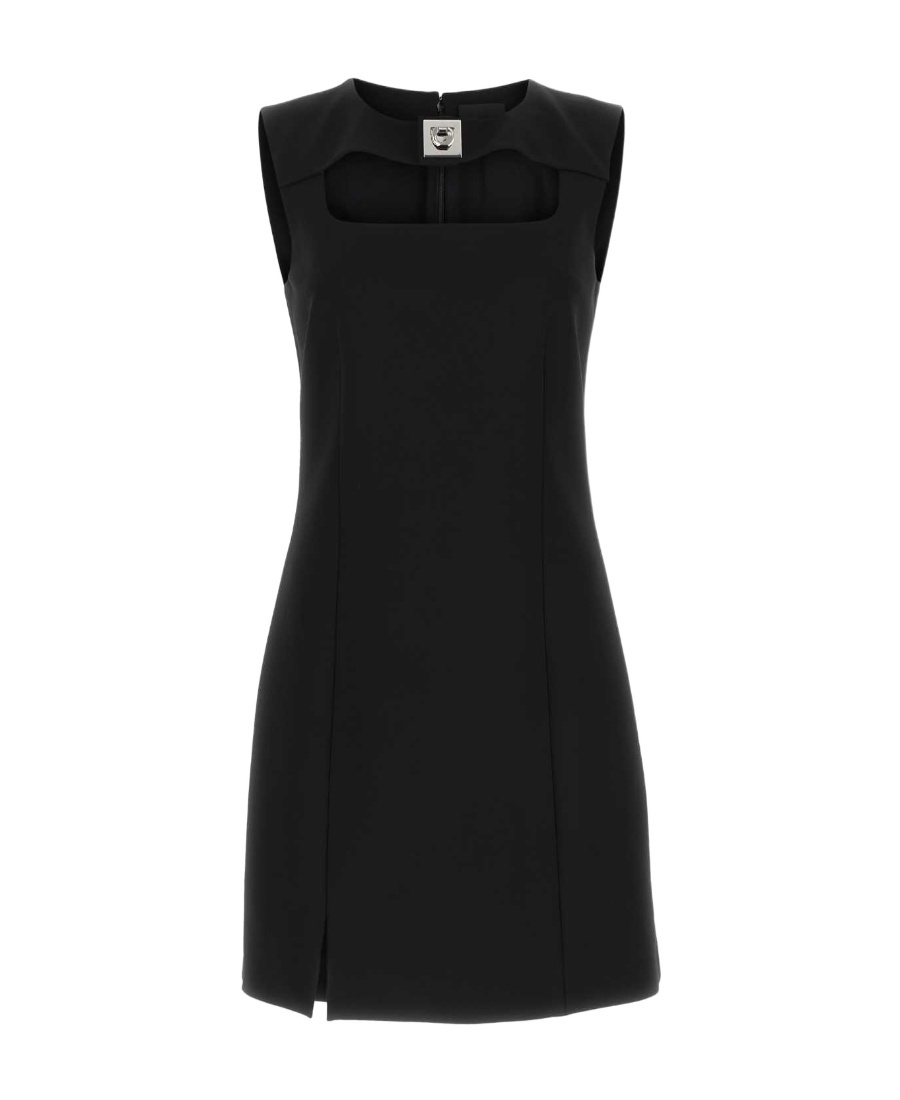Givenchy Black Stretch Viscose Blend Mini Dress In Black