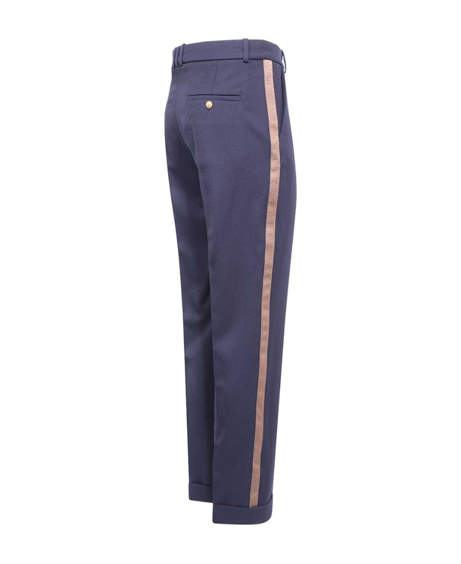 Balmain Belt Ring Casual Pants In Black