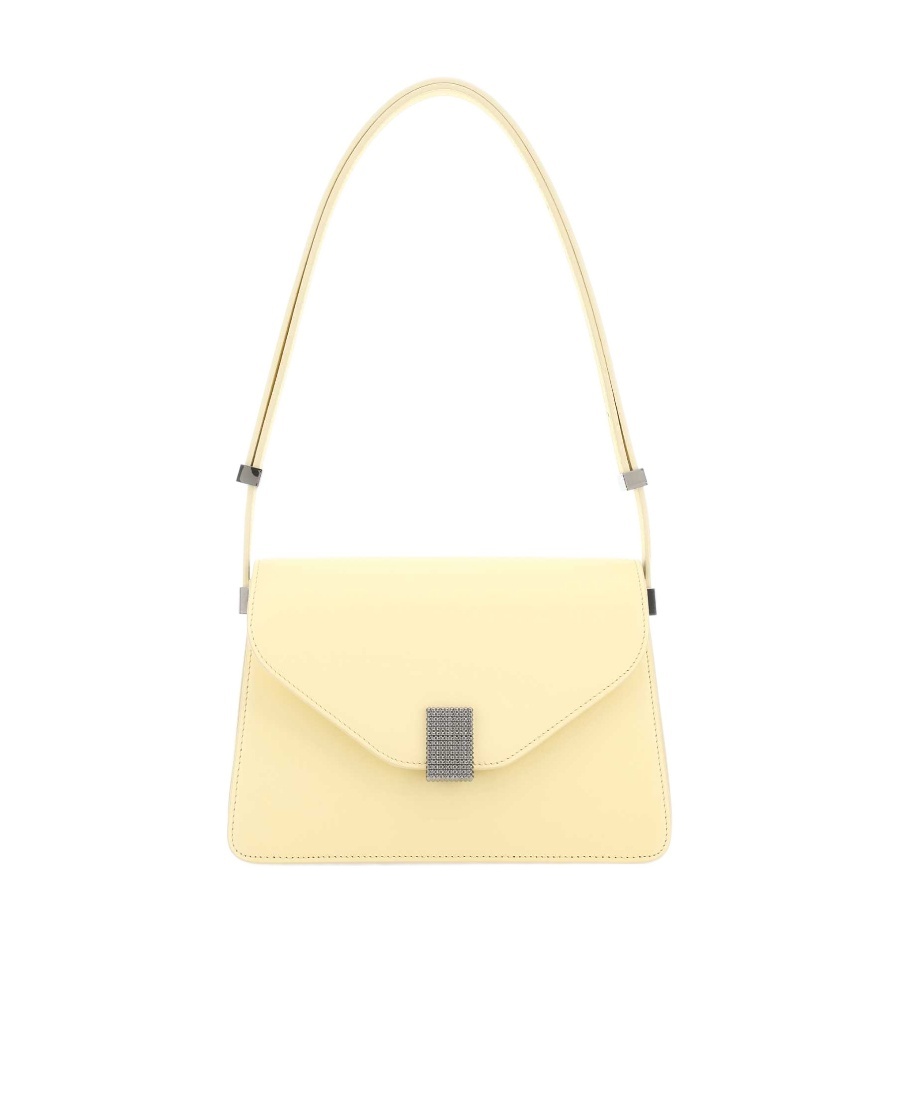 Shop Lanvin Concerto Leather Crossbody Bag In White
