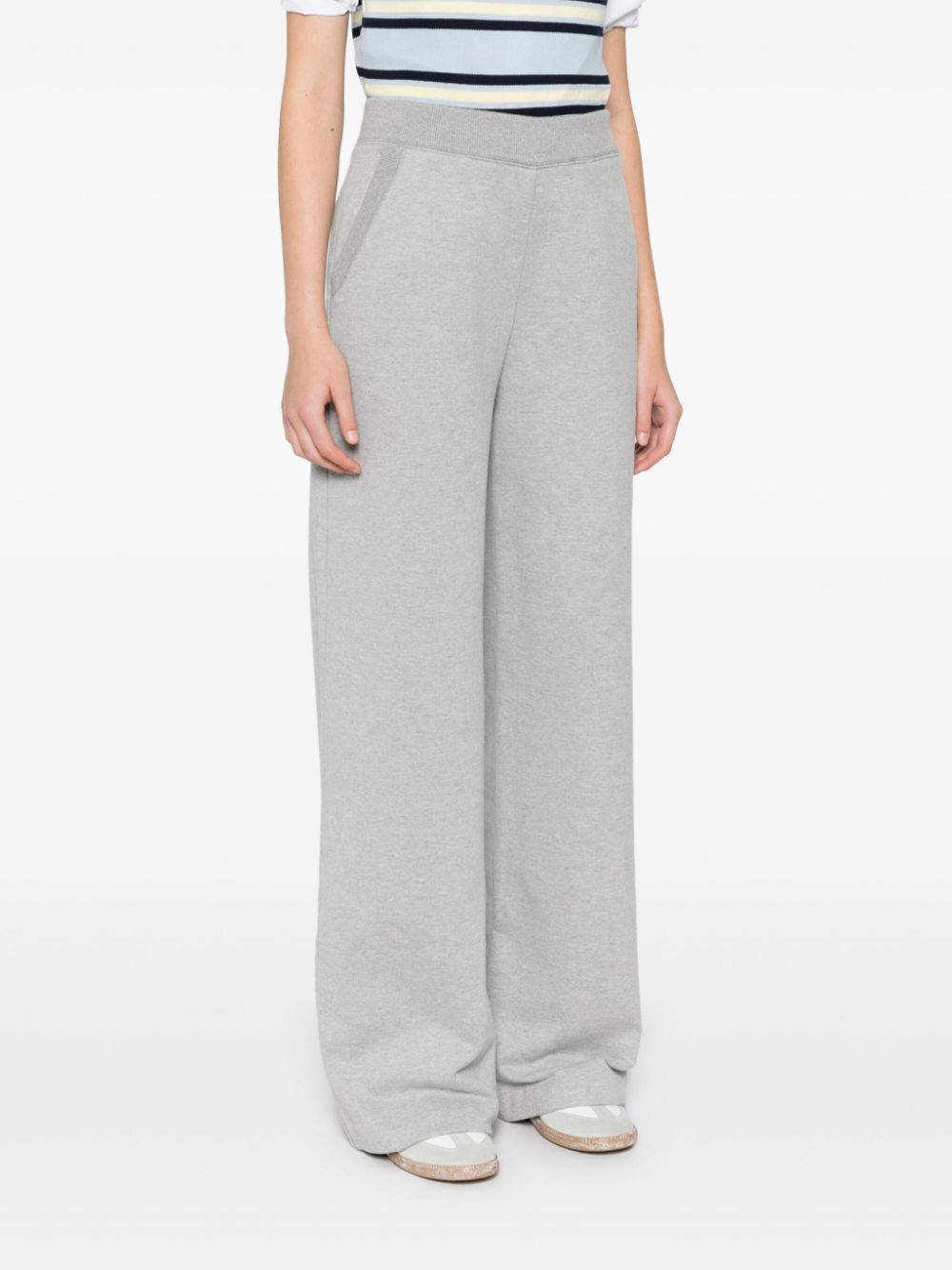 Miu Miu Logo Casual Pants In White