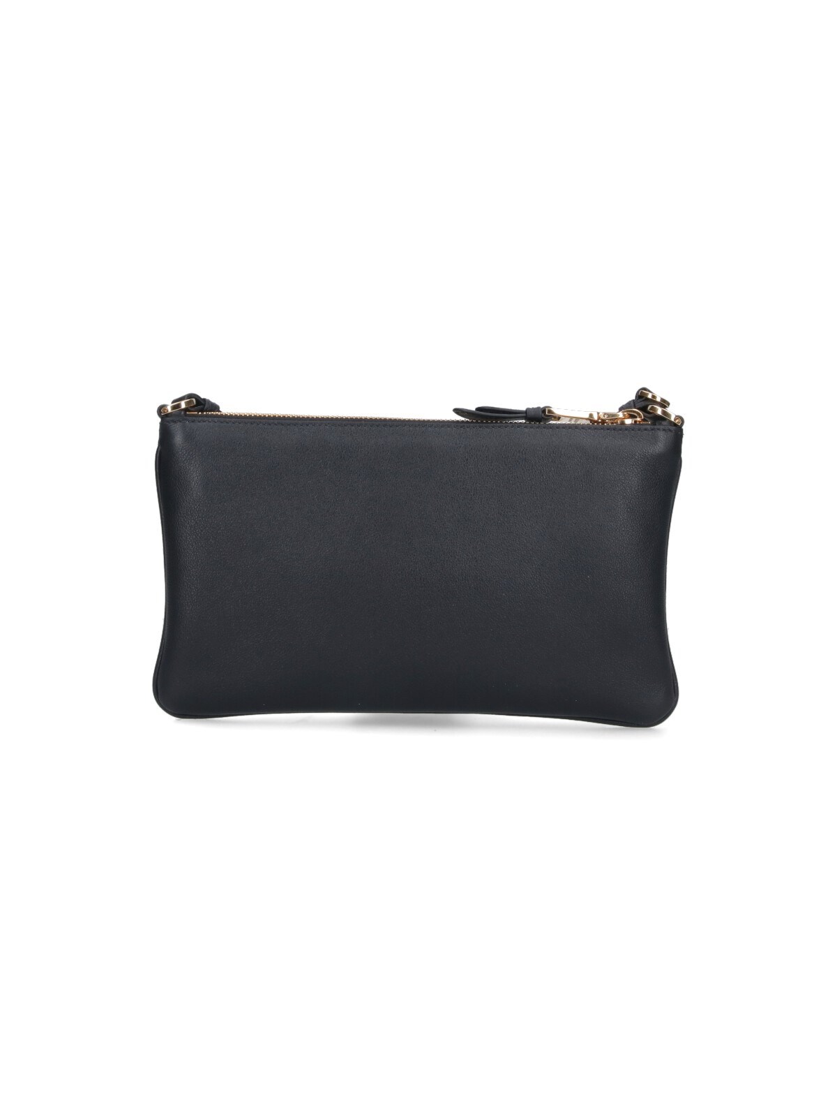 Prada Triangle-logo Shoulder Bag In Black