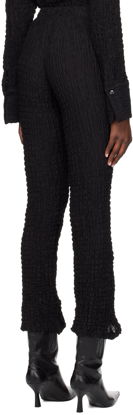 Song For The Mute Flared Casual Pants In Black