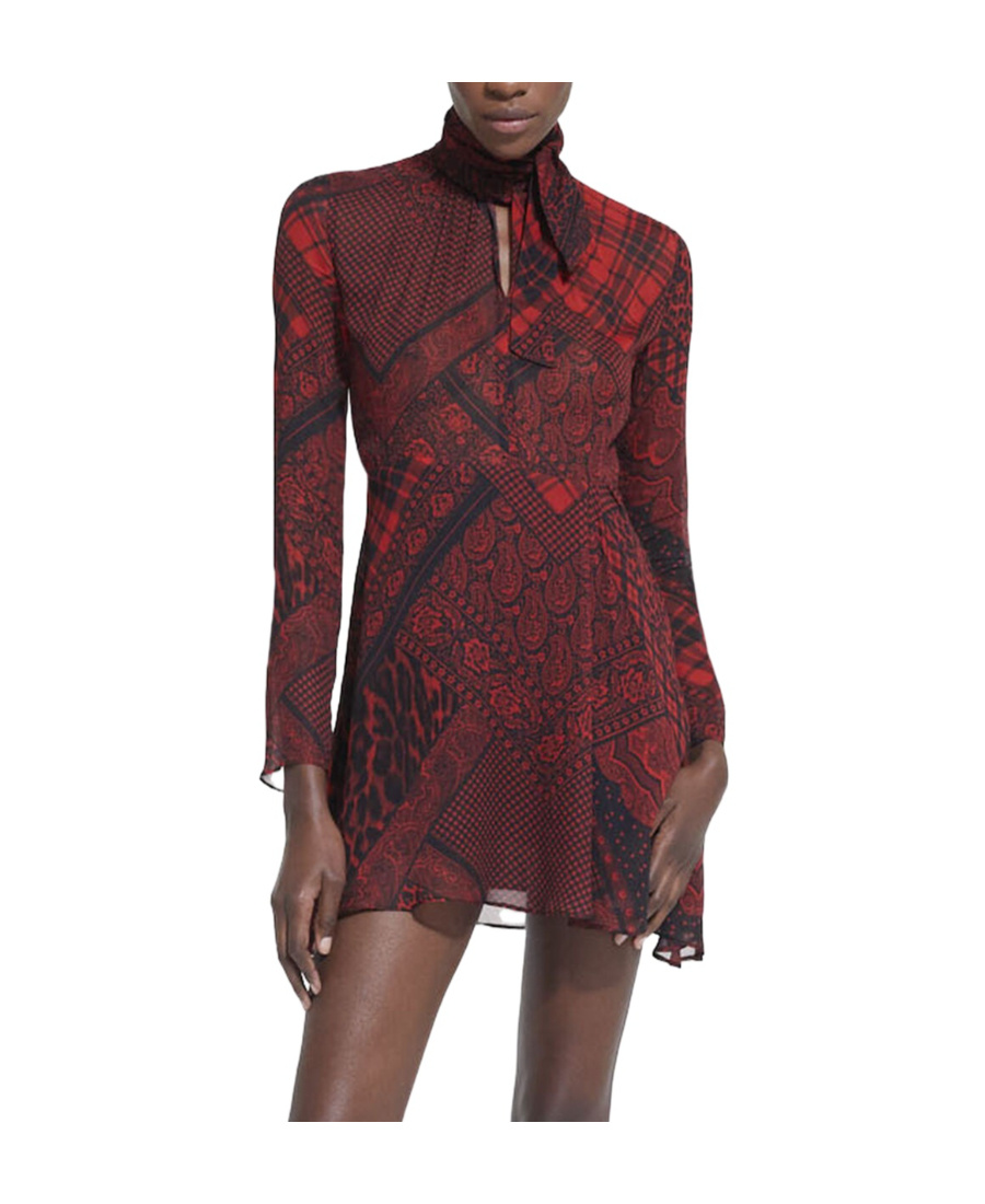 The Kooples Print Skirt In Red
