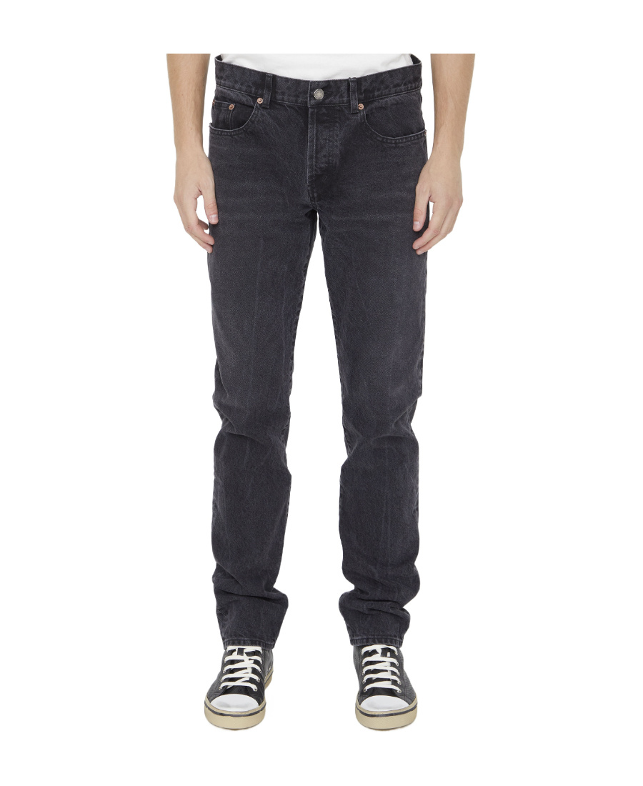 SAINT LAURENT SAINT LAURENT BUTTON DETAILED SLIM FIT JEANS