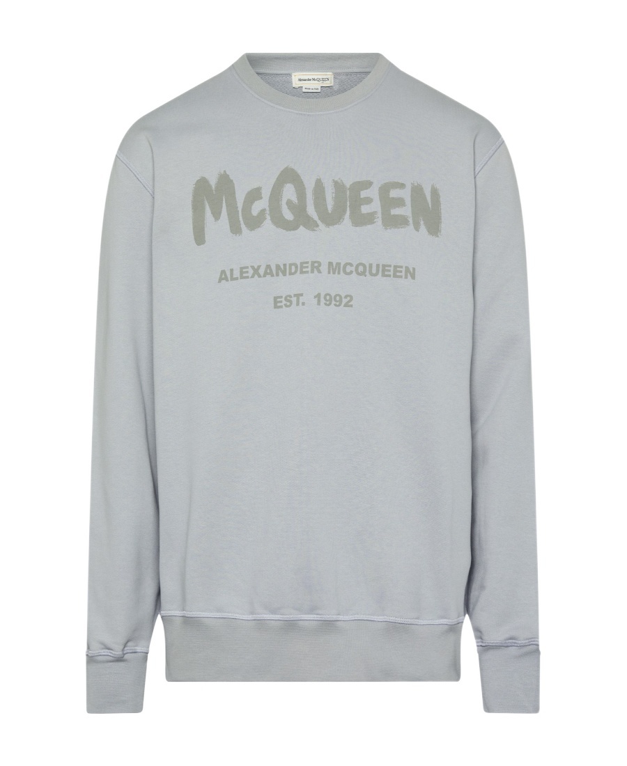 Alexander Mcqueen Logo Logo Long-sleeved Sweater