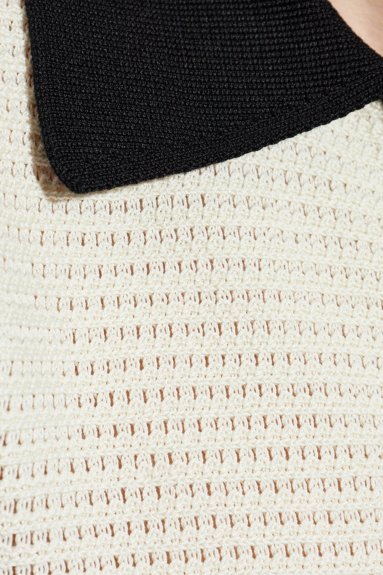 Jil Sander Knitted Polo Shirt In White