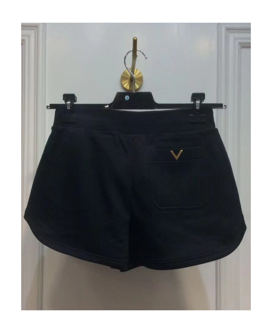 Valentino Gold Standard Shorts In Black