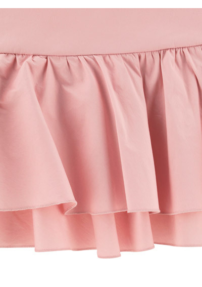 Shop Blumarine Draped Peplum Mini Skirt In Pink