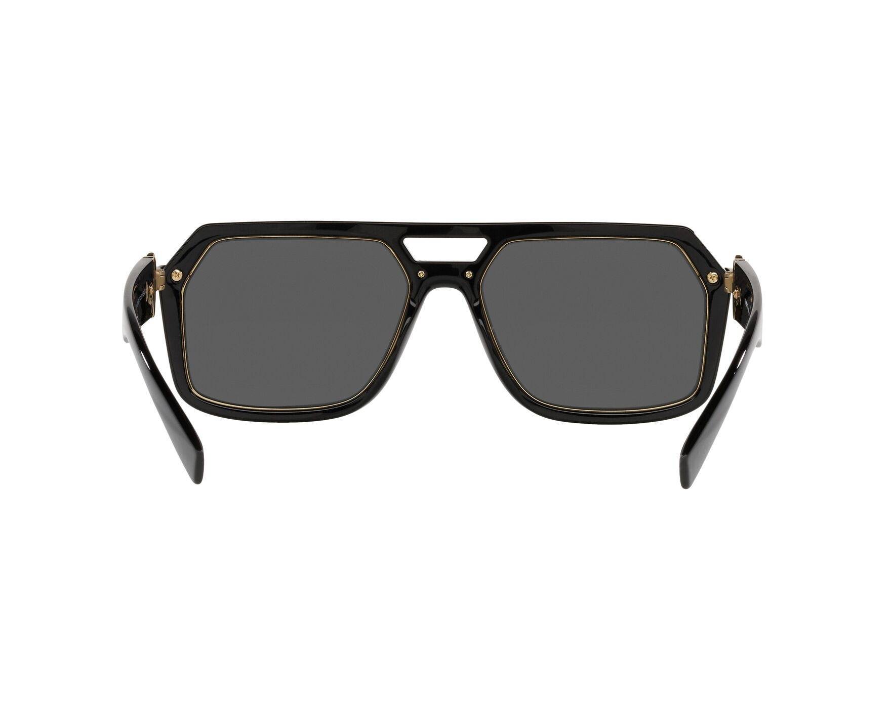 Versace Black Vintage Icon Pilot Sunglasses