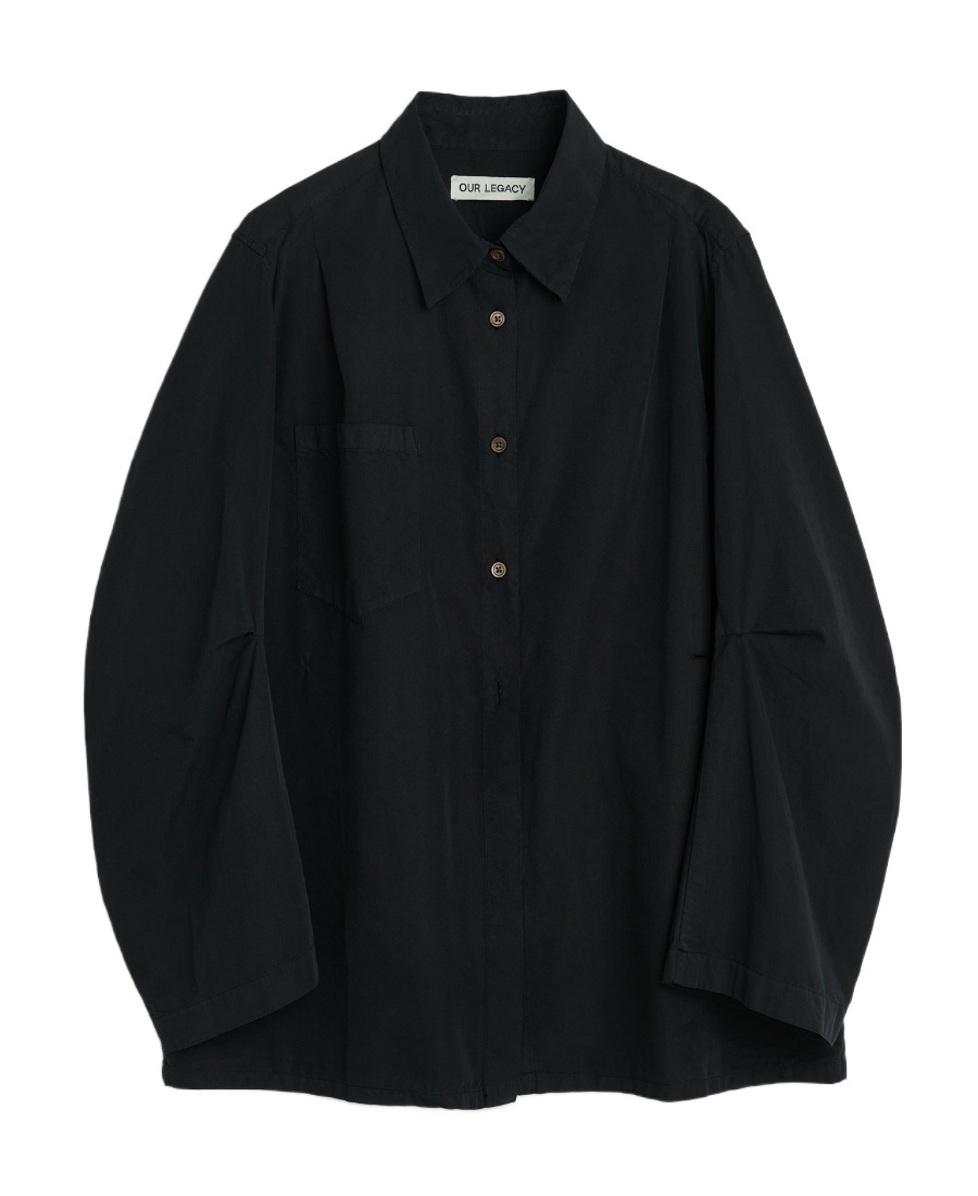 Our Legacy Oversized Long-sleeve Shirt In Black