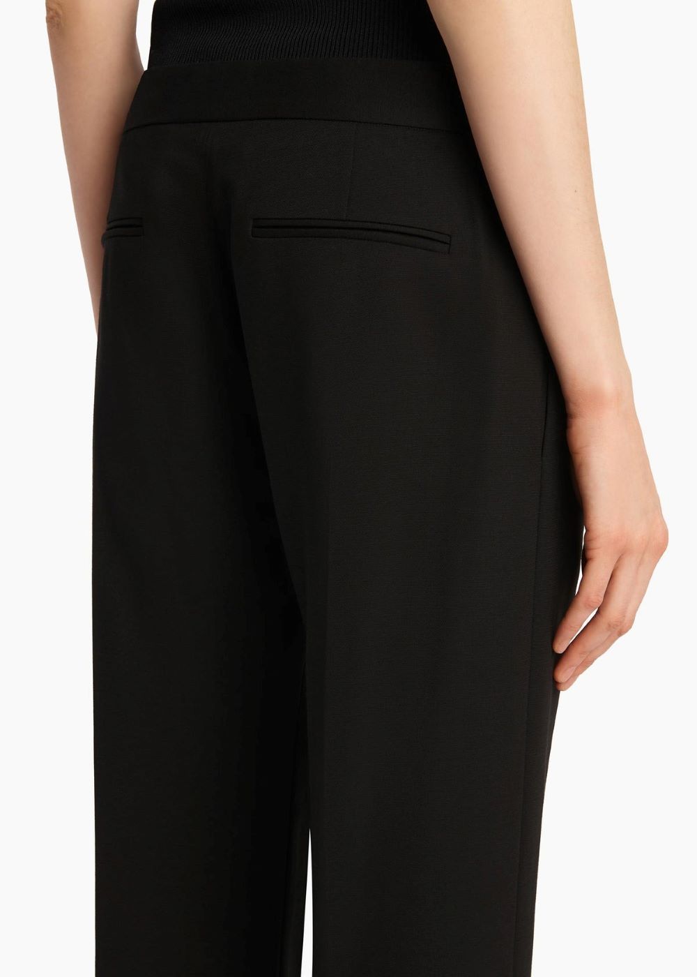 Khaite Callen Wool Track Pants In Black