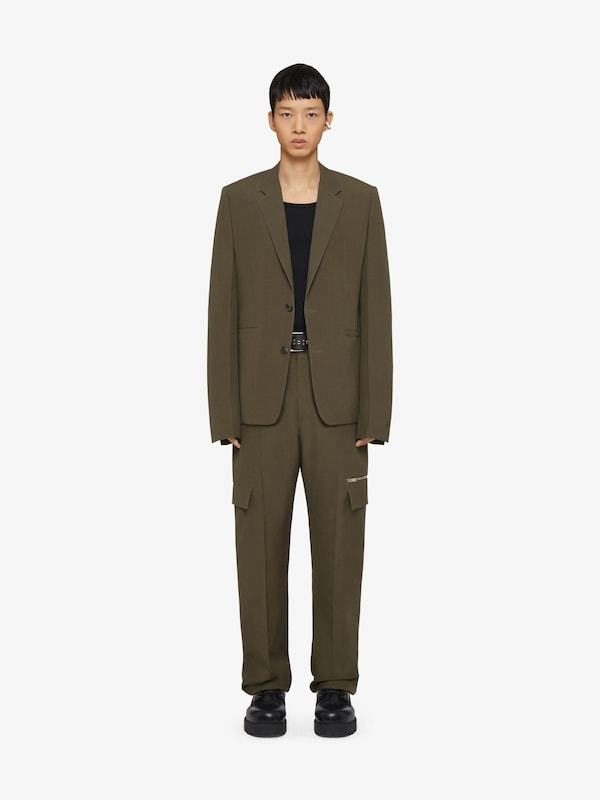 Givenchy Straight Fit Tailored Pants In Green
